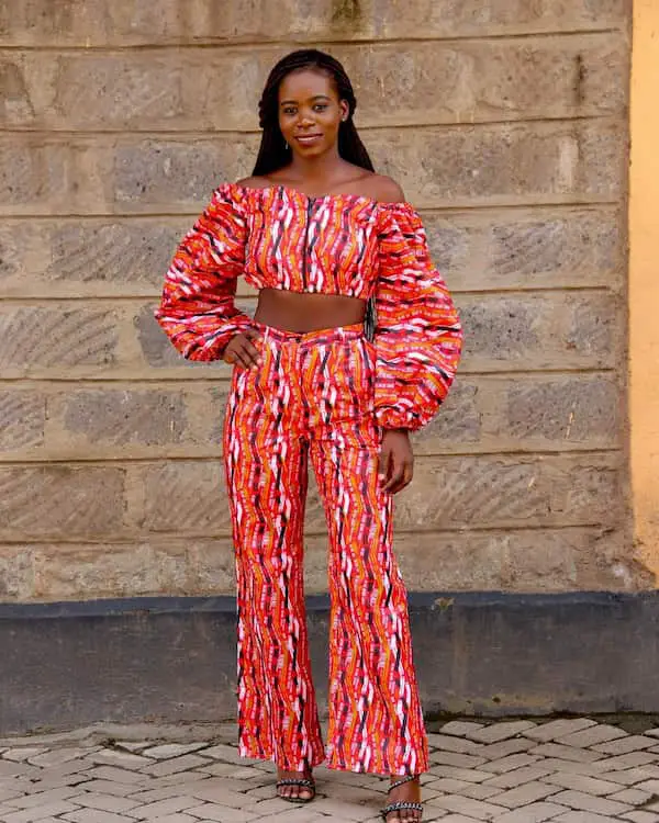 Ankara Crop Top and Pant