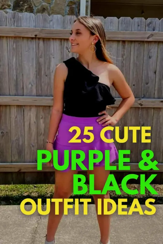 Cute Purple and Black Outfits