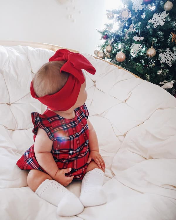 Stripped Red Gown + White Socks + Red Head Band