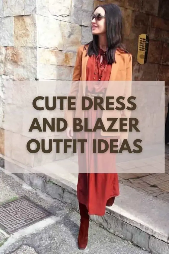 Dress and Blazer Outfit Ideas