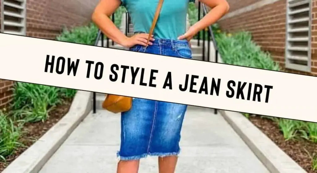 How To Style a Jean Skirt