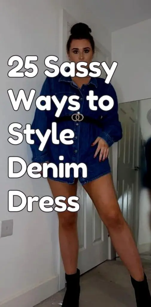 How to Style a Denim Dress this fall