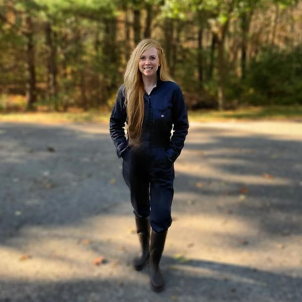 Long Sleeve Shirt + Dickies Pants + Knee-high Boots