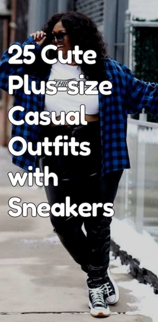 Comfy Plus Size Casual Outfits With Sneakers