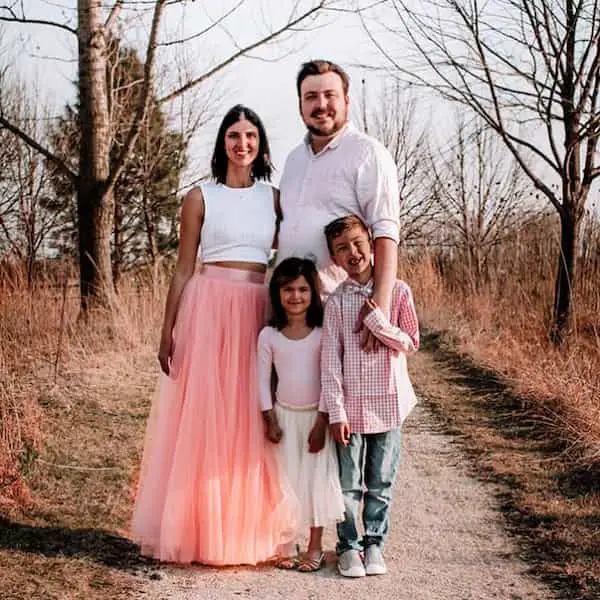 Crop Top + High Waist Maxi Skirt + Kids + Husband