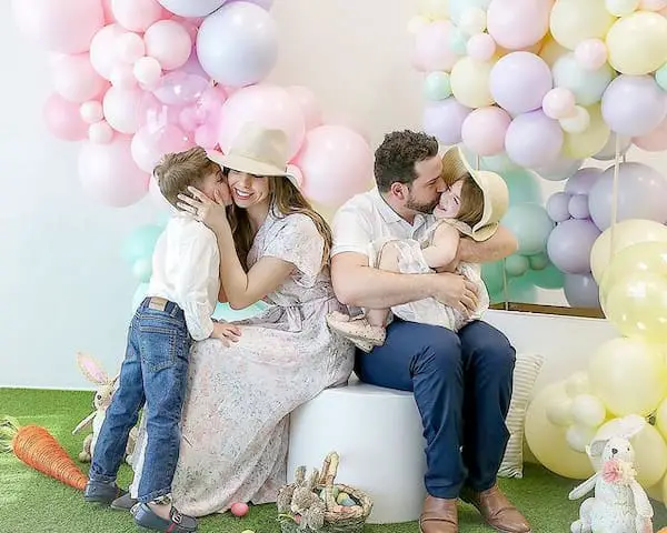 Gown + Hat + Kids + Husband