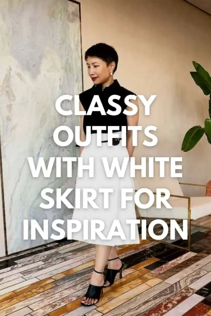 25 Classy Outfits with White Skirt for Inspiration