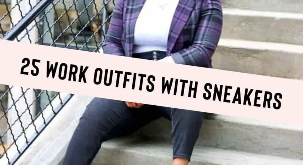 cute work outfits with sneakers