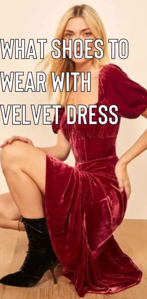 what shoes to wear with velvet dress